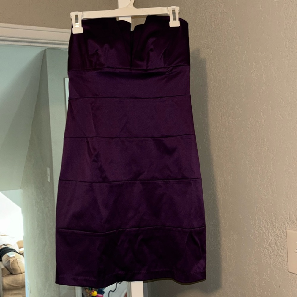 Size 9 purple strapless dress